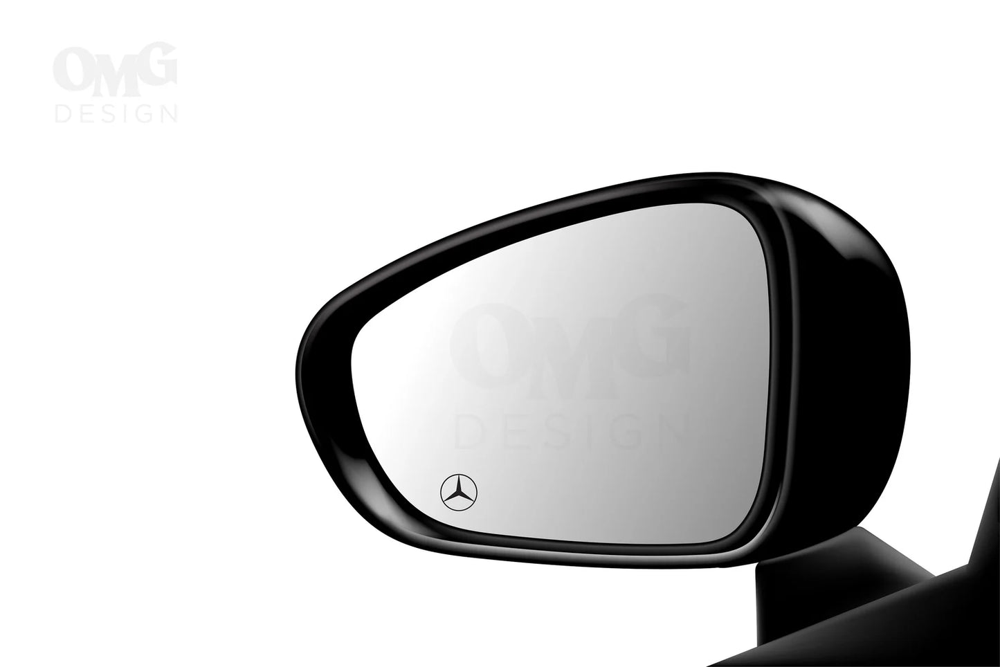 Mercedes-Benz Car Door/Wing/Side mirror vinyl decal stickers (Pack of 4)