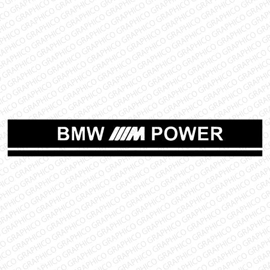 BMW M Power Hood Stripe Decal