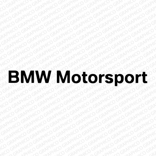 BMW Motorsport Rear Wing Sticker