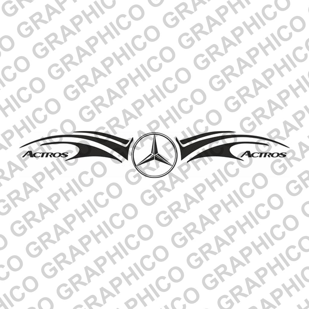 Mercedes Actros Windscreen Decal Style 2