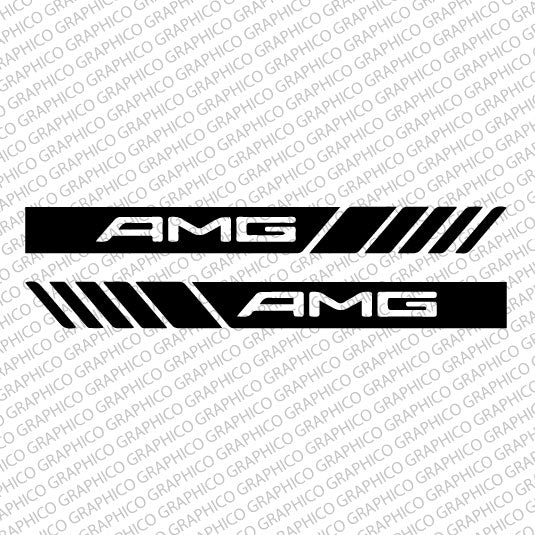 Mercedes-Benz AMG Rearview Mirror Car Decals (Pack of 2)