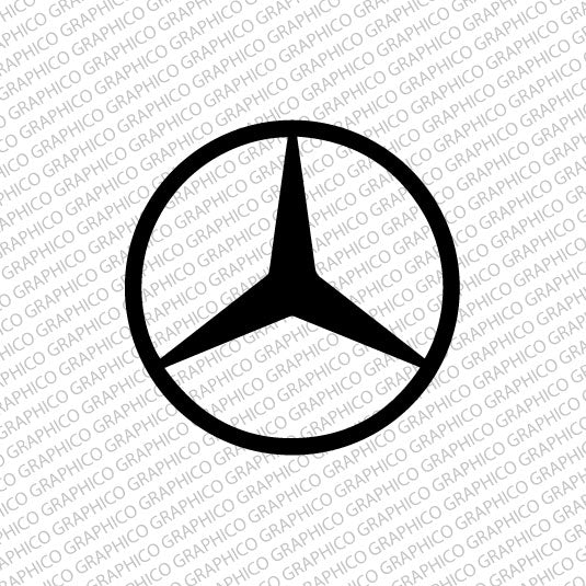 Mercedes-Benz Car Door/Wing/Side mirror vinyl decal stickers (Pack of 4)