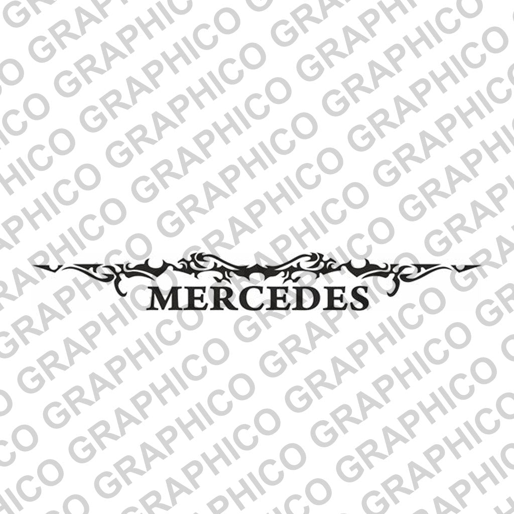 Mercedes Truck Windscreen Decal Style 2