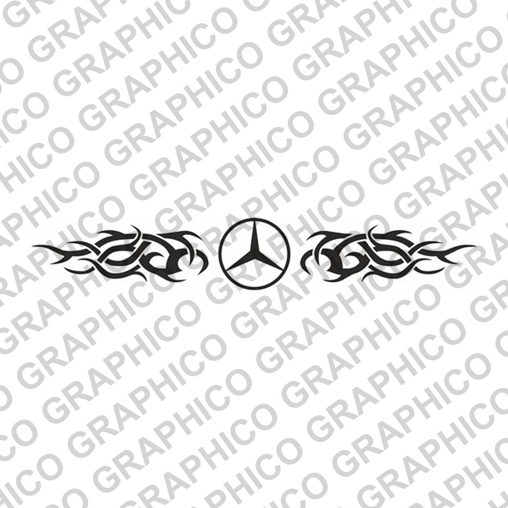 Mercedes Truck Windscreen Decal Style 4