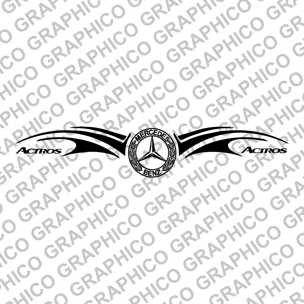 Mercedes Actros Windscreen Decal Style 1