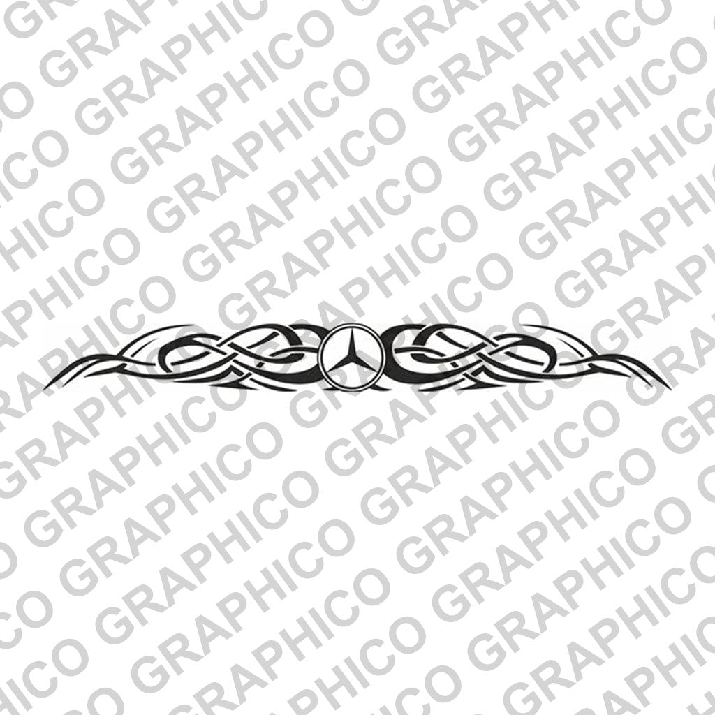 Mercedes Truck Windscreen Decal Style 1