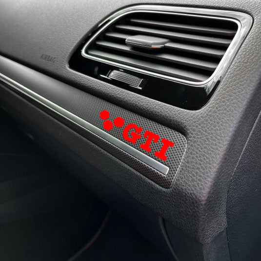 GTI/TCR Dashboard Decal (Pack of 2)