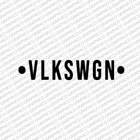 "VLKSWGN" Decal