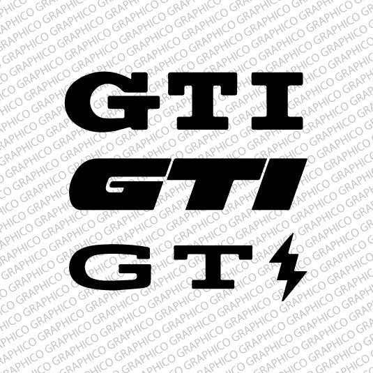 VW GTI Logo Decal