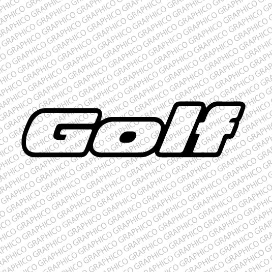 VW Golf Logo Decal
