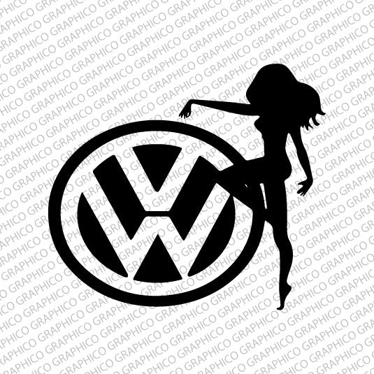 VW Lady Decal