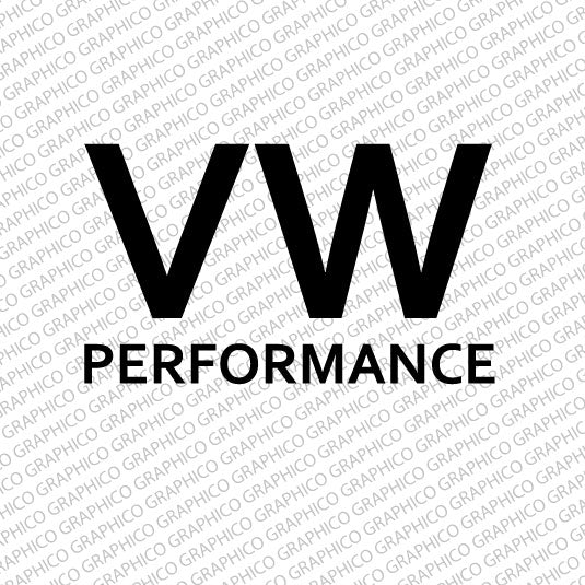 "VW PERFORMANCE" Decal