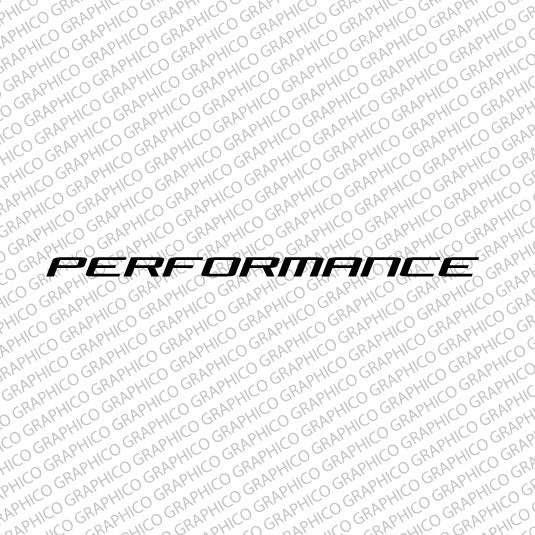 VW "Performance" Dashboard Decal (Pack of 2)