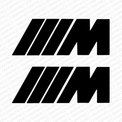 BMW M DECAL (Pack of 2)