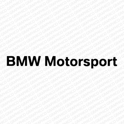 BMW Motorsport Rear Wing Sticker