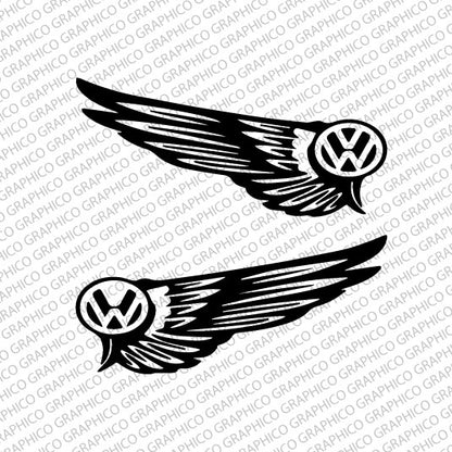 VW Wings Decal (Pack of 2)